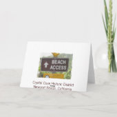 "水晶入江のバンガロー"のメッセージカード カード (裏面)