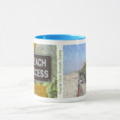 "水晶入江のビーチ"のマグ マグカップ (中央)