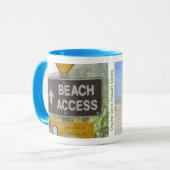 "水晶入江のビーチ"のマグ マグカップ (正面左)