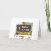 "水晶入江の掘っ建て小屋"のメッセージカード カード (裏面)