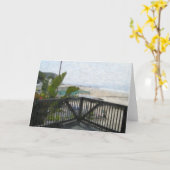 "水晶入江の眺め"のメッセージカード カード (黄色い花)