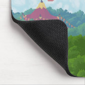 水晶制御-木のマウスパッドの上の… マウスパッド (コーナー)