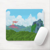 水晶制御-木のマウスパッドの上の… マウスパッド (マウス)