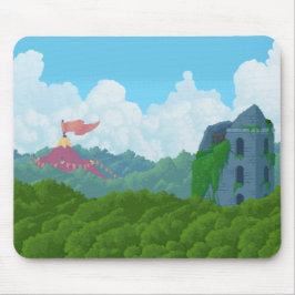 水晶制御-木のマウスパッドの上の… マウスパッド