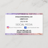 水晶宝石 名刺 (裏面)