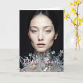 水晶招待状ブライダルシャワーカード カード (黄色い花)