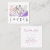 *~*水晶水彩聖なるエネルギーヒーリングアート スクエア名刺 (正面/裏面)