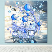 水晶氷船 キャンバスプリント (インサイチュ (ウッドフロア))