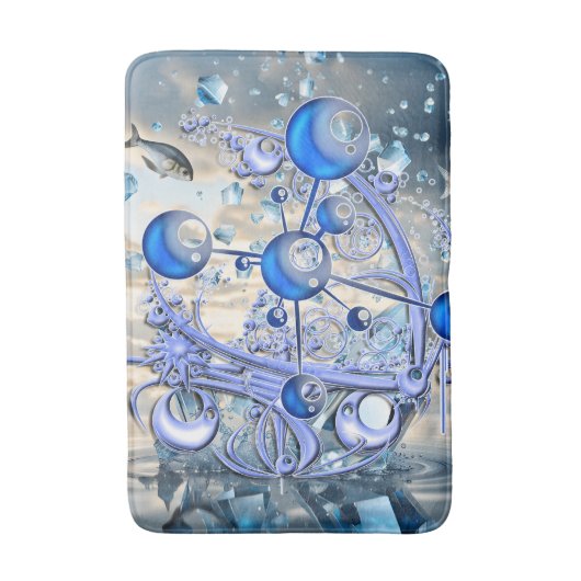 水晶氷船 バスマット (正面縦)