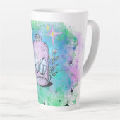 水晶滴大ラテマグカップ、魔女、魔法、ゴシック カフェラテマグ (右アングル)