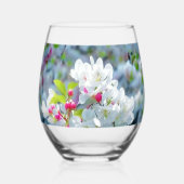 水晶澄ん飲料水ガラス ステムなしワイングラス (正面)