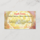 水晶玉エネルギー治癒霊気未来出納者 名刺 (裏面)