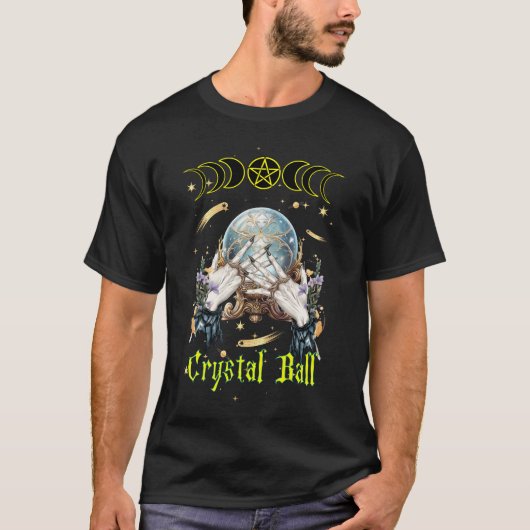 水晶玉占い師 Tシャツ (正面)