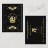 水晶玉型超能力タロット読取機名刺 名刺 (正面/裏面)