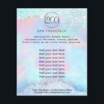 水晶玉虹色フェイクチラシ チラシ<br><div class="desc">美しいサロンプロフェッショナルメイクアップアーティストフライヤー</div>