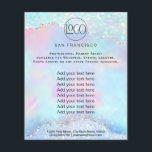 水晶玉虹色フェイクチラシ チラシ<br><div class="desc">美しいサロンプロフェッショナルメイクアップアーティストフライヤー</div>