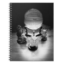 水晶球及び装飾用フクロウ