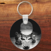 水晶球及び装飾金物 キーホルダー (正面)