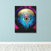 水晶球（眼球） キャンバスプリント (インサイチュ (ウッドフロア))
