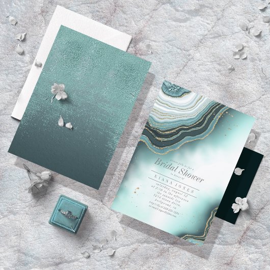 水晶瑪瑙ブライダルシャワーティール（緑がかった色）ID825