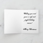 水晶雪片の休日カード シーズンカード (内部)