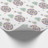 水晶雪片の包装紙 ラッピングペーパー (角)