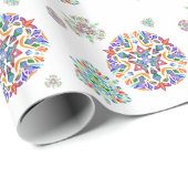 水晶雪片の包装紙 ラッピングペーパー (ロールコーナー)