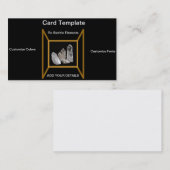 水晶 – 白色の結晶 名刺 (正面/裏面)