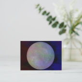 水晶Crystallの球 名刺 (スタンド正面)