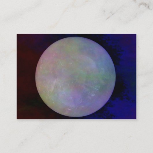 水晶Crystallの球 名刺 (正面)