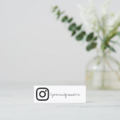 水晶geode社会的な媒体のモダンな名刺 スキニー名刺 (スタンド正面)