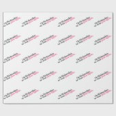 水曜日で私達はピンクのタイツの包装紙を身に着けています ラッピングペーパー (フラット)