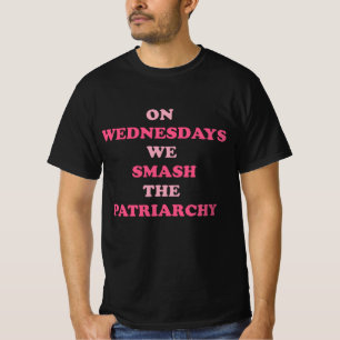 水曜日に家父長制のを破クラシック壊 Tシャツ