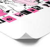 水曜日に私たち衣服かわいいピンク幽霊ハロウィーン ポスター (角)