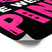 水曜日に私たち衣服ピンク乳がん認識度 ポスター (角)