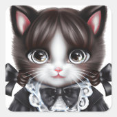 水曜日のアダムズキャットスクエア – ミステリアスなマカーブル スクエアシール (正面)