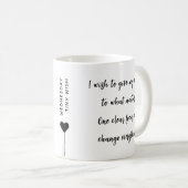 水曜日のカスタムモチベーショナル・クォート コーヒーマグカップ (正面右)
