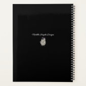 水曜日のスペルがおもしろい引用文黒おもしろい プランナー手帳 (裏面)