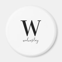 水曜日のタイポグラフィ白黒 モダン