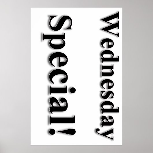 水曜日の特別美しいサロンポスター ポスター (正面)