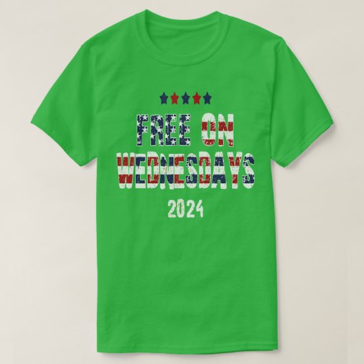 水曜日は無料2 Tシャツ (デザイン正面)