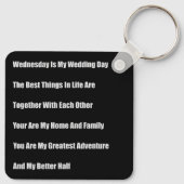 水曜日は私の結婚式の日 キーホルダー (裏面)