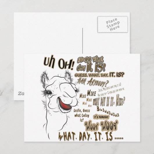 水曜日ラクダ ポストカード (正面/裏面)