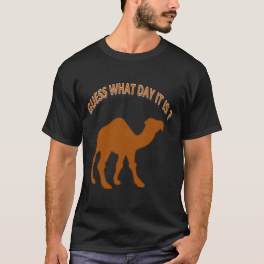 水曜日 何の日かわかる？ Tシャツ (正面)