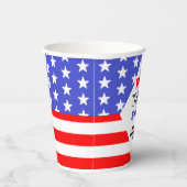 水曜日、白、そして愛を誓う愛国的な結婚式イベント 紙コップ (右)