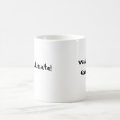 水曜日Gameplanはあります… 先延ばしにして下さい コーヒーマグカップ (中央)