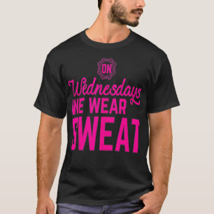 水曜日We衣服スウェットおもしろいトレーニングモチカティ Tシャツ