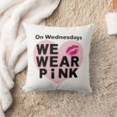 水曜日We衣服ピンクバレンタおもしろいイン クッション (ブランケット)