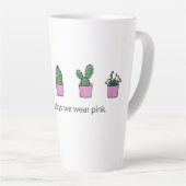水曜日We衣服ピンク カフェラテマグ (右アングル)