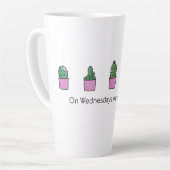 水曜日We衣服ピンク カフェラテマグ (左アングル)